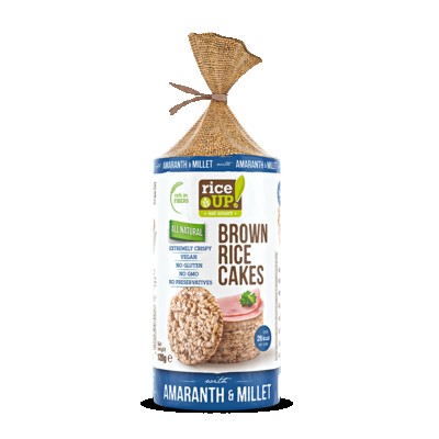 RICEUP- RICE CAKES with MILLET & AMARANTH 120g (12 Units Per Carton)