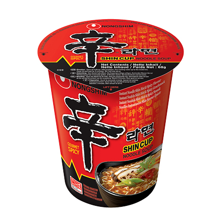 NONG SHIM Shin Ramyun 68gm Cup (12 cups per carton) MADE IN KOREA
