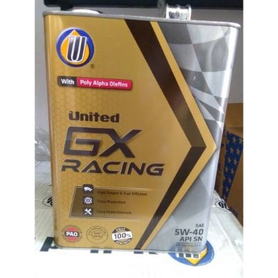 UNITED GX RACING FULLY SYNTHETIC SAE 5W40 API SN (PAO) (4L)