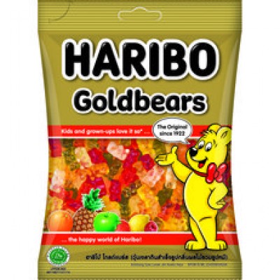 HARIBO Gummies Gold Bears 80gm Pack (24 Units Per Carton)