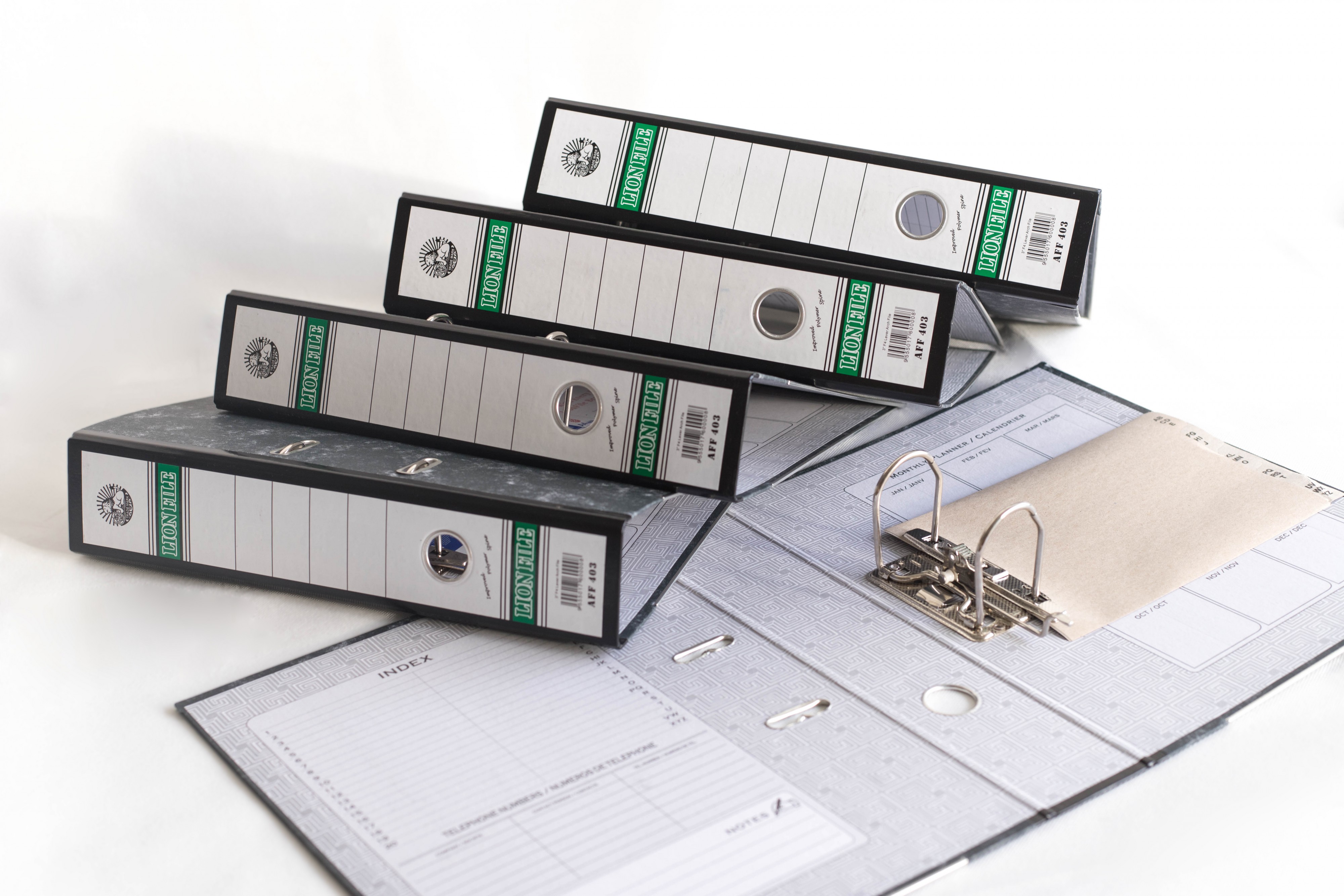 Classic Lion File Lever Arch File F4 3" (30 Units Per Carton)