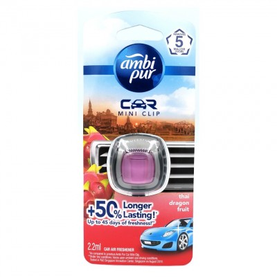 [PRE ORDER ONLY ETA 12-14 Working Days] AMBI PUR CAR MINI CLIP 2.2ML THAI DRAGON FRUIT