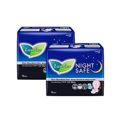 [PRE ORDER ONLY ETA 12-14 Working Days] LAURIER NIGHT SAFE WING 35CM 12sx12 TWIN PACK