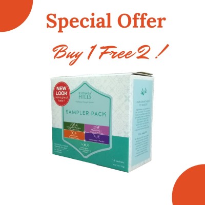 (Buy 1 Free 2) Rhymba Hills Tea Sampler Pack - 10's Sachets