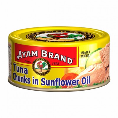 AYAM BRAND TUNA CHUNKS IN SUNFLOWER 24 X 150G
