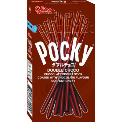 POCKY Double Chocolate 39gm pack ( 10 packs per carton )