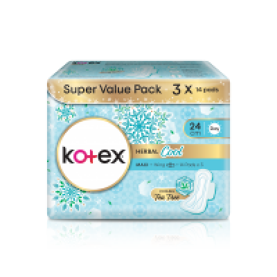 [PRE ORDER ONLY ETA 12-14 Working Days] KOTEX NC MAXI WG HERBCOOL 14SX3