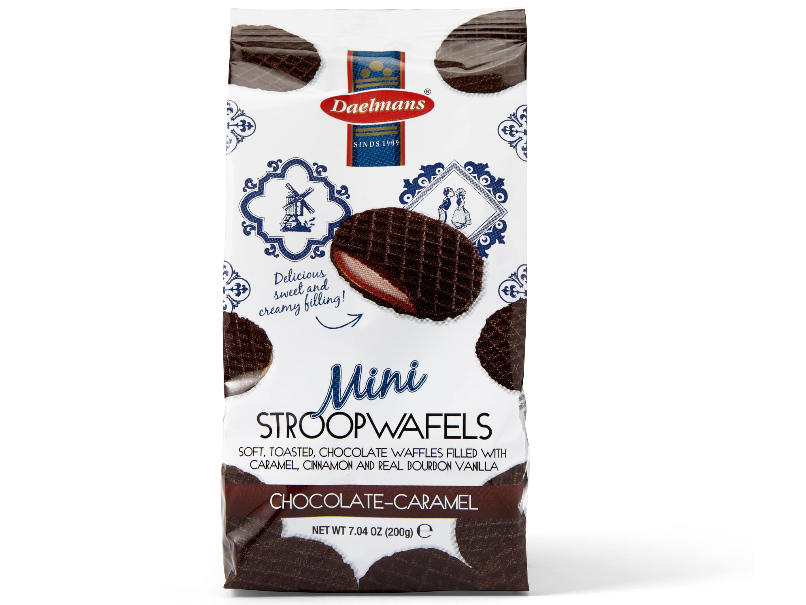 Daelmans Mini Chocolate-Caramel Stroopwafels (200g)