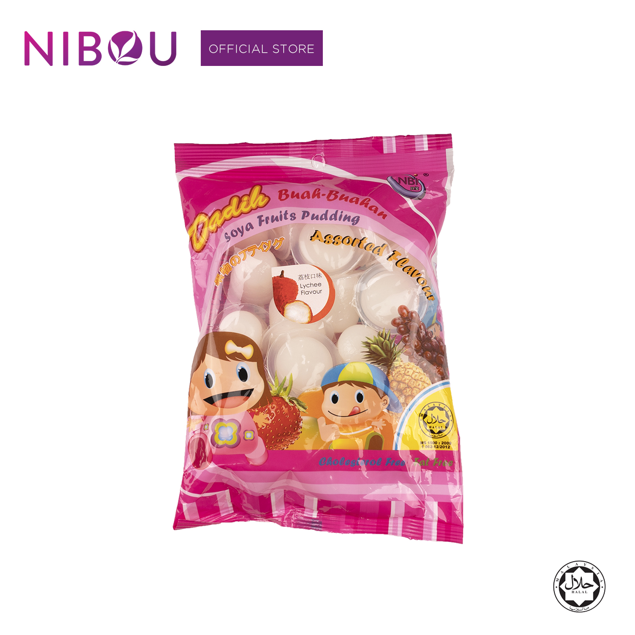 Nibou (NBI) DADIH Soya Fruits Pudding Lychee (16gm x 20's x 24)