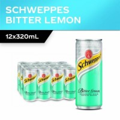 [PRE ORDER ONLY ETA 12-14 Working Days] Schweppes Bitter Lemon Can 320ml x 12