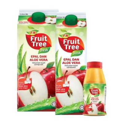 F&N Fruit Tree Fresh APPLE & ALOE VERA BITS 1 litre