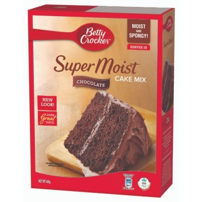 BETTY CROCKER Super Moist Cake Mix - Chocolate 430gm (12 Boxes per Carton) Imported from United States