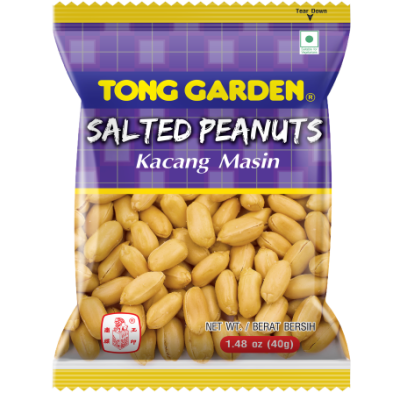 [PRE ORDER ONLY ETA 12-14 Working Days] Tong Garden Salted Peanuts ( 40g x 10 bags x 12 units )
