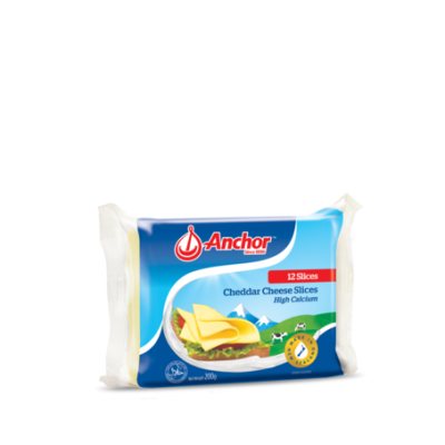 Anchor Hi Calcium Cheddar Cheese Slices 200g