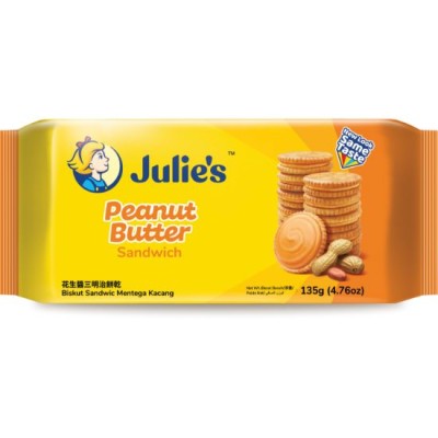 [PRE ORDER ONLY ETA 12-14 Working Days] Julie's Peanut Butter Sandwich 135g