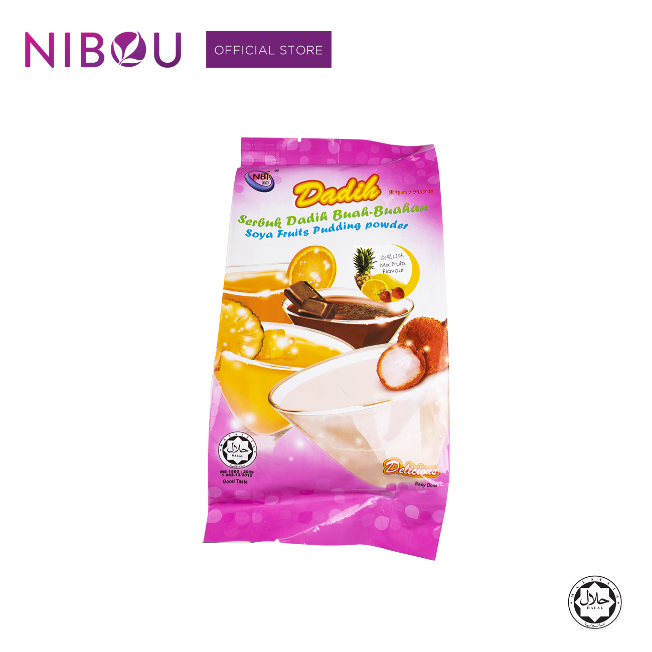 Nibou (NBI) DADIH Soya Fruits Mix Fruit Pudding Powder (380gm X 24)
