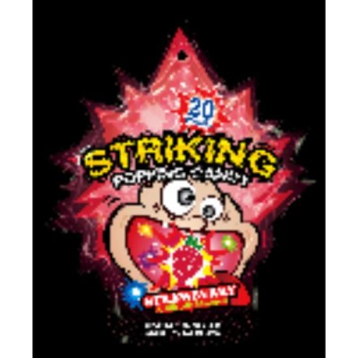 Striking Popping Candy Strawberry 30G 48 x 30g