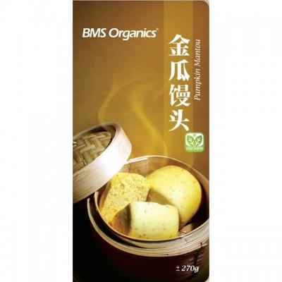 BMS Organics -Pumpkin Mantou (Frozen) (6 Pcs Pkt) (270g)