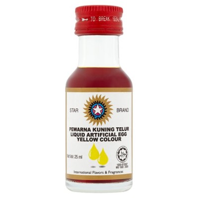 Star Brand Liquid Artificial Egg Yellow Color 25ml