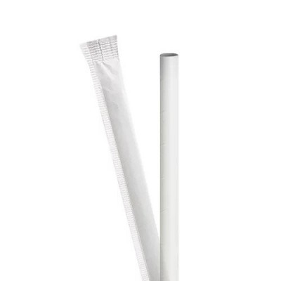 Hagen's 6mm White Paper Straw (carton x 10,000pcs)