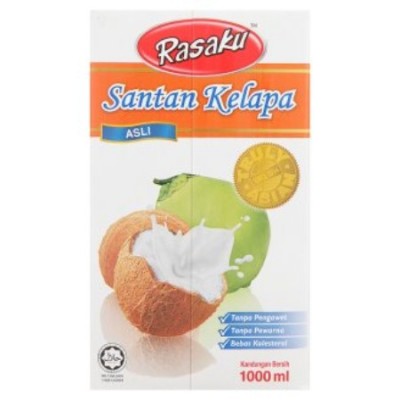 RASAKU Regular Coconut Milk 1000ml (12 Units Per Carton)