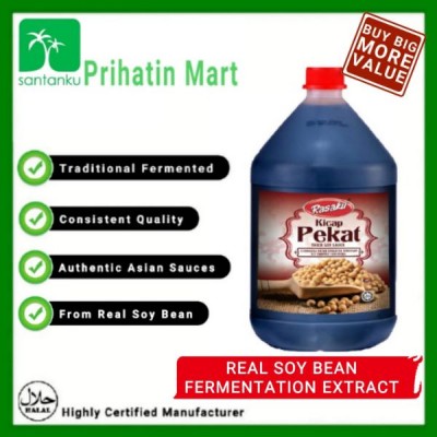 Rasaku Thick Soy Sauce (Kicap Pekat) 3.3L (4 Units Per Carton)