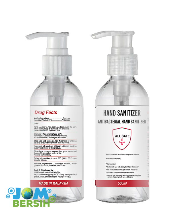 Jom Bersih Hand Sanitizer 500ML