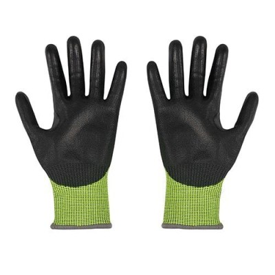 Milwaukee - High Visibility Cut Level 4 Polyurethane Dipped Gloves