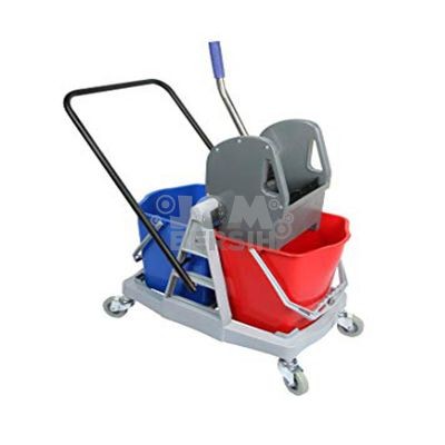 Double Wringer Bucket DB8074(plastic trolley)