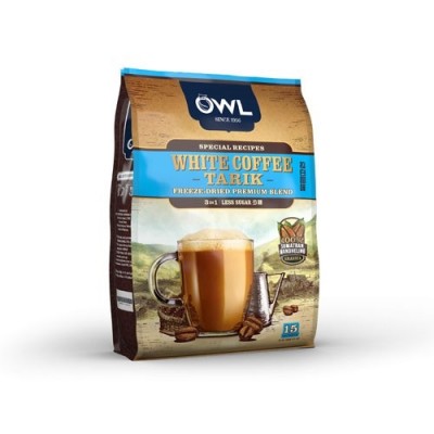 [PRE ORDER ONLY ETA 12-14 Working Days] OWL WHITE COFFEE TARIK MAND LESS SUG 30GX15X20P MYSG