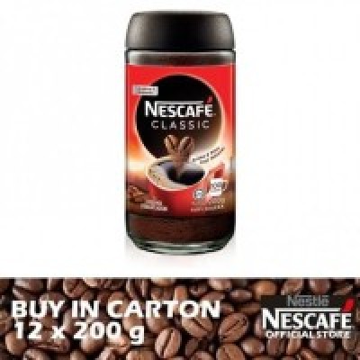 [PRE ORDER ONLY ETA 12-14 Working Days] NESCAFE CLASSIC Jar 12 x 200g