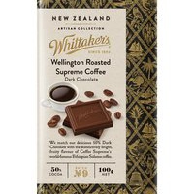 WHITTAKER'S Artisan Wellington Roasted Supreme Coffee 100gm Pack (20 units perCarton) (20 Units Per Carton)