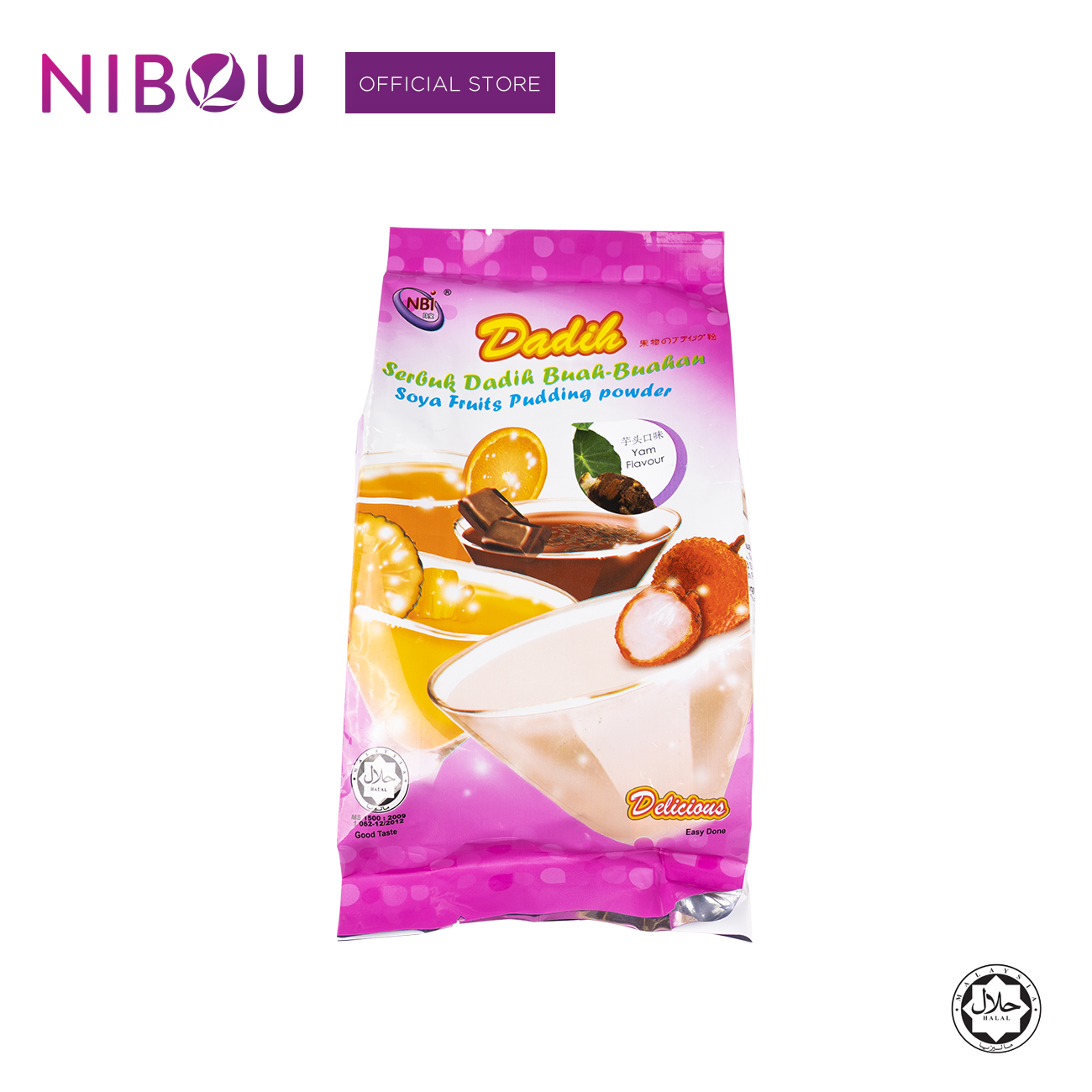 Nibou (NBI) DADIH Soya Fruits Yam Pudding Powder (380gm X 24)