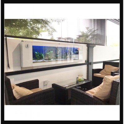 7FT Crystal White Series - Wall Mounted Aquarium