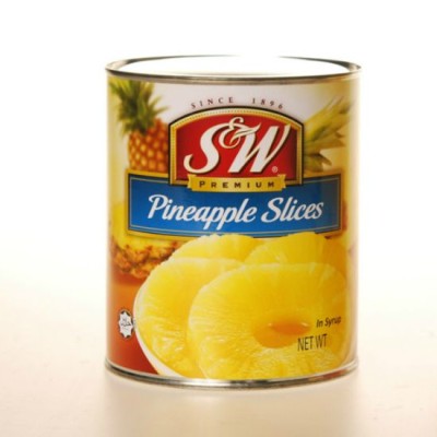 S&W Premium PINEAPPLE SLICES IN SYRUP 567g