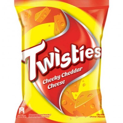 TWISTIES CHEDDAR CHEESE 60g 6 X 10 X 60G