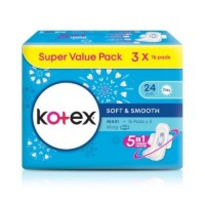 [PRE ORDER ONLY ETA 12-14 Working Days] KOTEX SS MAXI WG 16S X 3