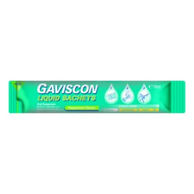 [PRE ORDER ONLY ETA 12-14 Working Days] GAVISCON PEPPERMINT LIQUID SACHET 10ML