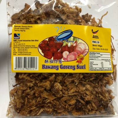 SUCI MAMA FRIED SHALLOTS BAWANG GORENG 100G X 80 (80 Units Per Carton)