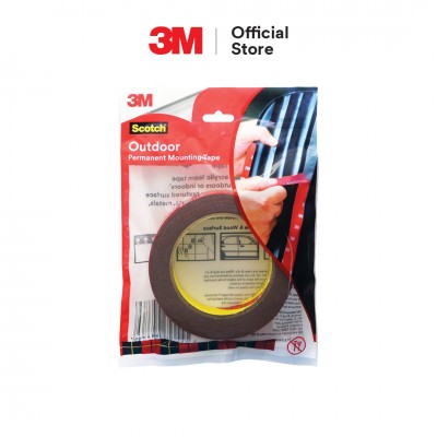 3M Scotch Outdoor Permanent Mounting Tape (10mm X 8m) (1 Pc Pack)