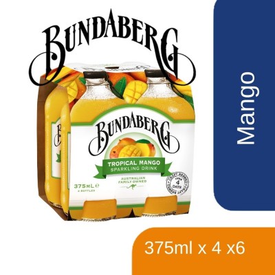 BUNDABERG TROPICANAL MANGO 375ML X 4S X 6