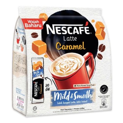 Nescafe LATTE CARAMEL Mild & Smooth 20 x 25gm