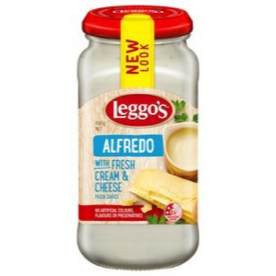 LEGGO'S Alfredo Pasta Sauce 490gm Bottle (6 Units Per Carton)