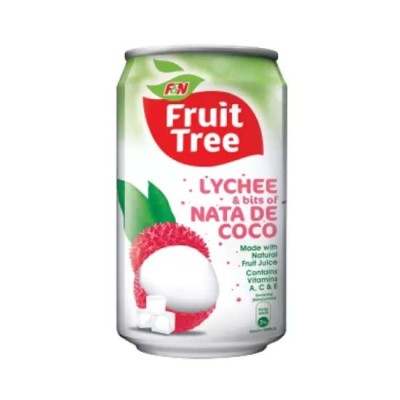 F&N Fruit Tree Lychee & Nata De Coco 300ml