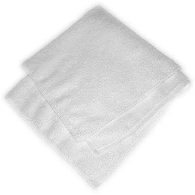 Microfibre Terry Cloth 40cm x 40cm (White) (2 Units Per Carton)
