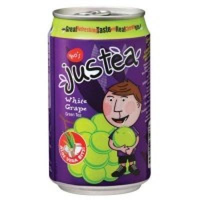 [PRE ORDER ONLY ETA 12-14 Working Days] YEOS JUSTEA WHITE GRAPE W ALOE VERA 300ML CAN (24 Units Per Carton)