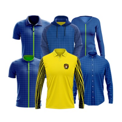 CSS 001 CUTOME MADE SUBLIMATION TSHIRT COLLAR LONG SLEEVE (SIZE: XS-2XL)