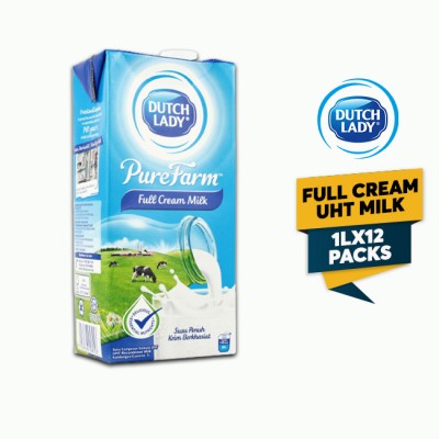 Dutch Lady Pure Farm Full Cream UHT Milk 1L