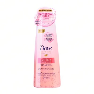 Dove DETOX NOURISHMENT MICELLAR & PINK SALT SHAMPOO 340ml