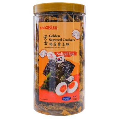 (12'sX150g)Snackiss Golden Seaweed Crackers (Salted Egg) (LL Bottle)
